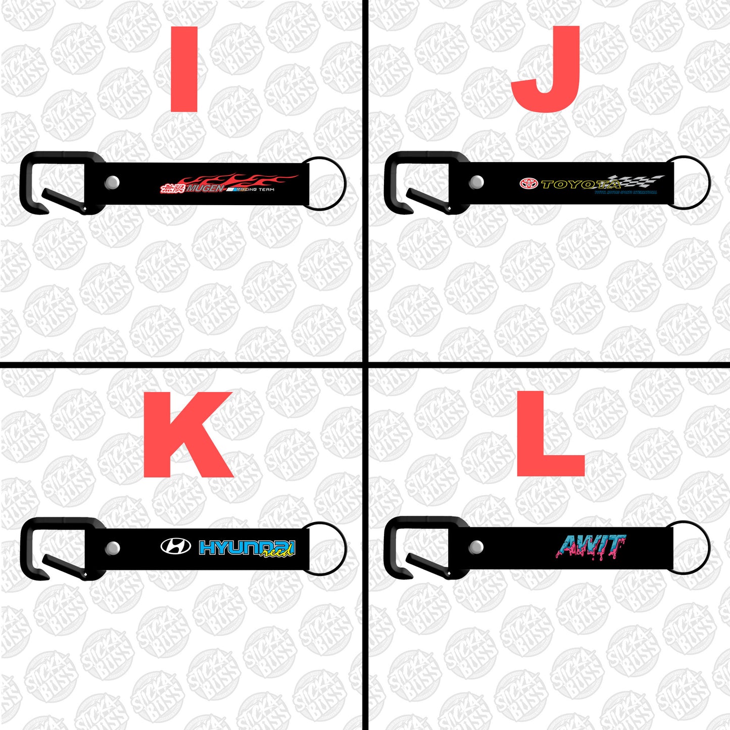 ASSORTED PART 6 KEYCHAIN / KEYHOLDER / KEYLACE