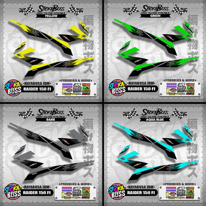 RAIDER 150 FI DECALS ( HAYABUSA JDM )【WITH FREEBIES】