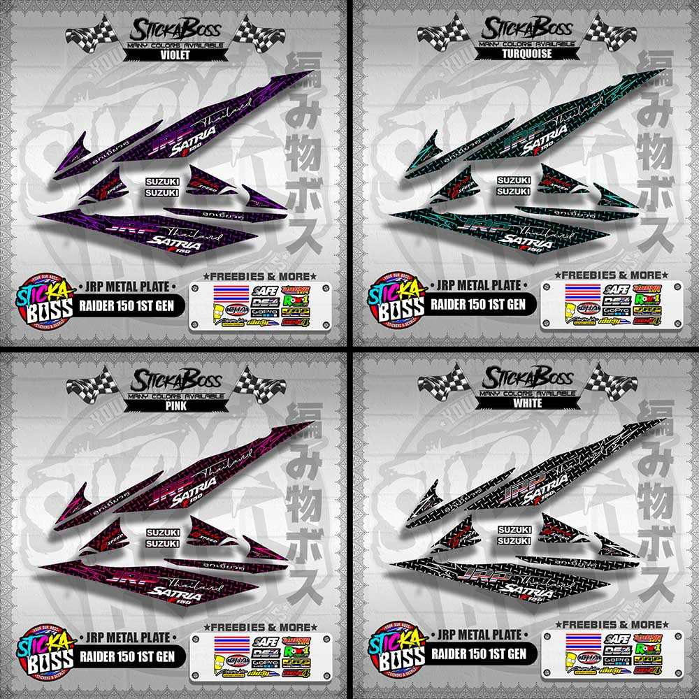 RAIDER 150 1ST GEN DECALS ( JRP METAL PLATE )【WITH FREEBIES】