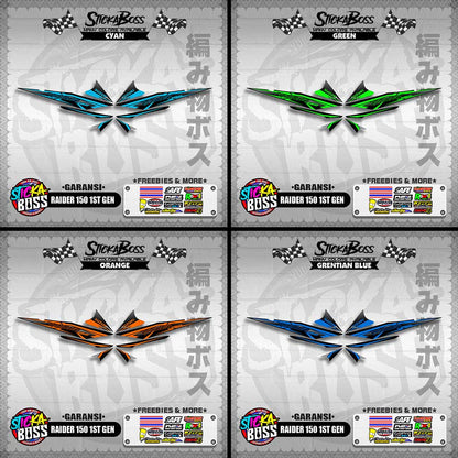 RAIDER 150 1ST GEN DECALS ( GARANSI )【WITH FREEBIES】