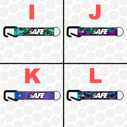 SAFE ABSTRACT KEYCHAIN / KEYHOLDER / KEYLACE (SOLD PER PIECE)