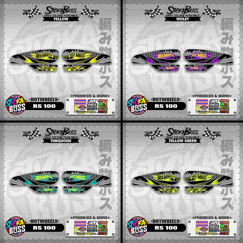 RS 100 DECALS ( HOTWHEELS )【WITH FREEBIES】