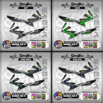 RAIDER 150 FI DECALS ( NEW FIRE SATRIA F150 )【WITH FREEBIES】