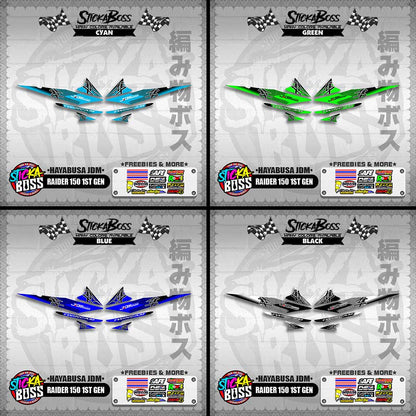 RAIDER 150 1ST GEN DECALS ( HAYABUSA JDM )【WITH FREEBIES】