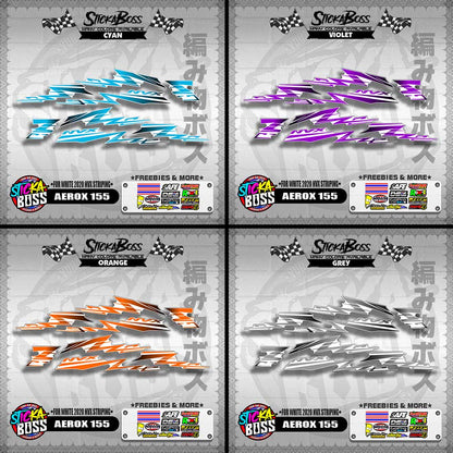 AEROX 155 DECALS ( FOR WHITE 2020 NVX STRIPING )【WITH FREEBIES】