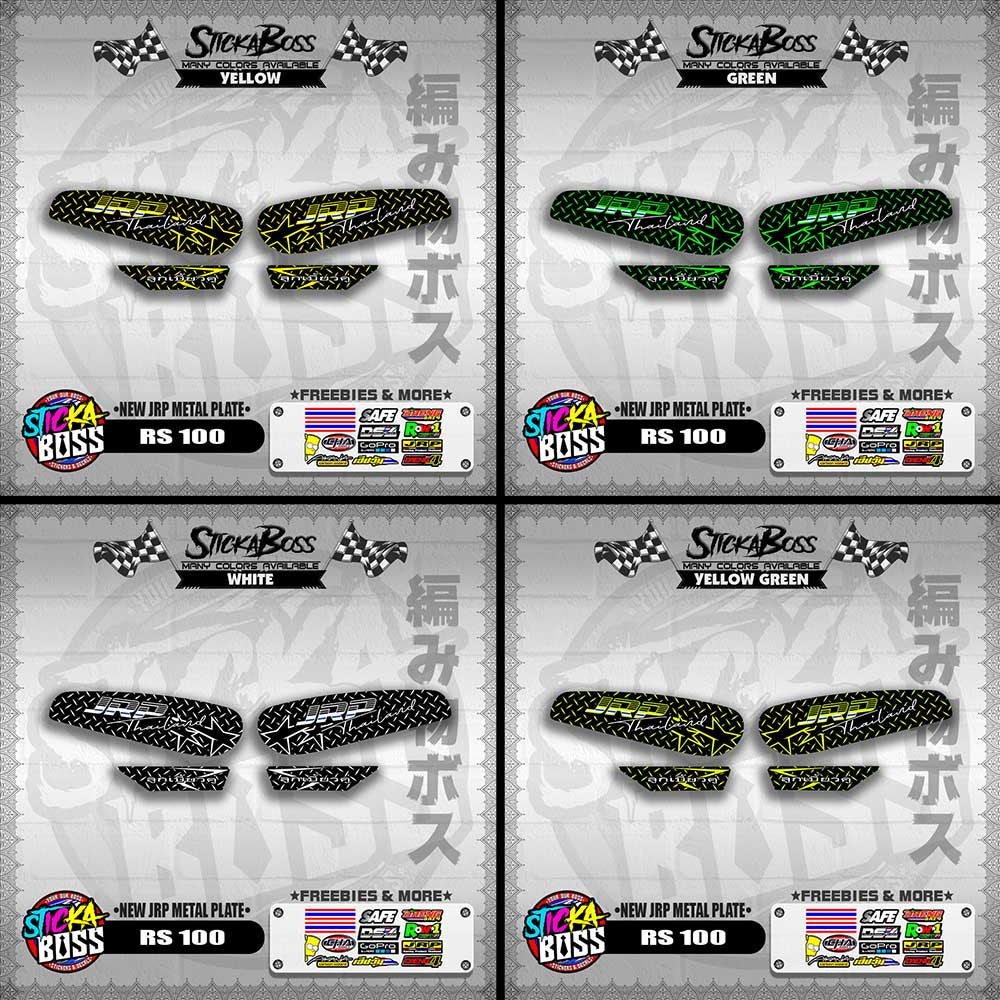 RS 100 DECALS ( NEW JRP METAL PLATE )【WITH FREEBIES】