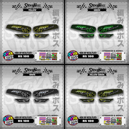 RS 100 DECALS ( NEW JRP METAL PLATE )【WITH FREEBIES】