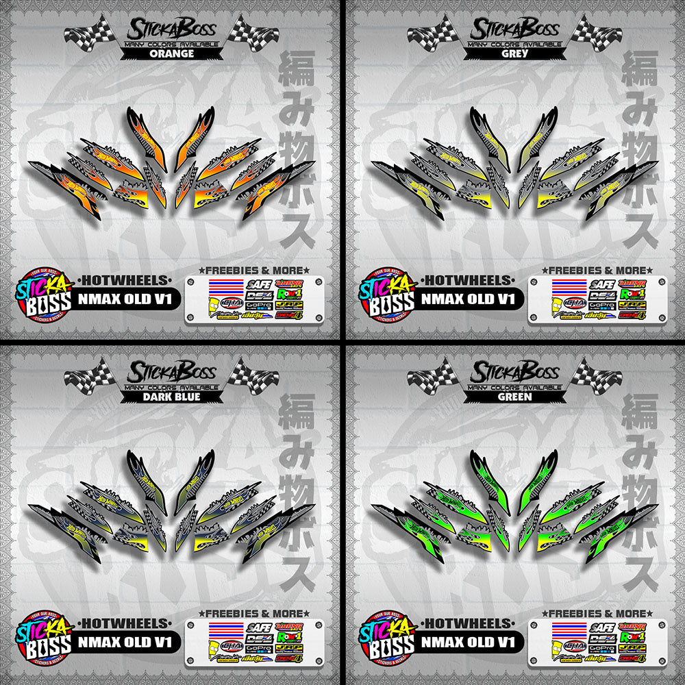 NMAX OLD V1 DECALS ( HOTWHEELS )【WITH FREEBIES】