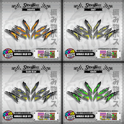 NMAX OLD V1 DECALS ( HOTWHEELS )【WITH FREEBIES】