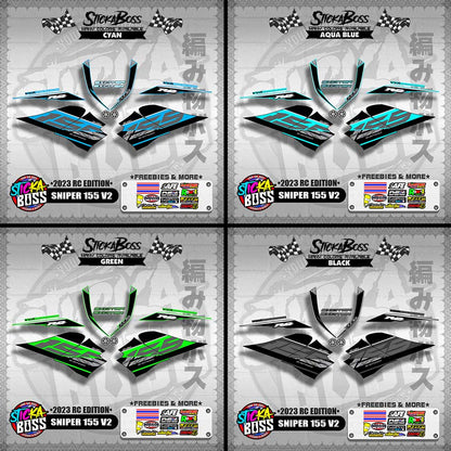 SNIPER 155 V2 DECALS ( 2023 RC EDITION )【WITH FREEBIES】