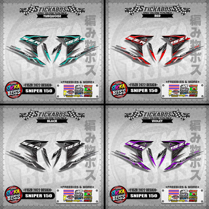 SNIPER 150 DECALS ( Y15ZR 2022 DESIGN )【WITH FREEBIES】