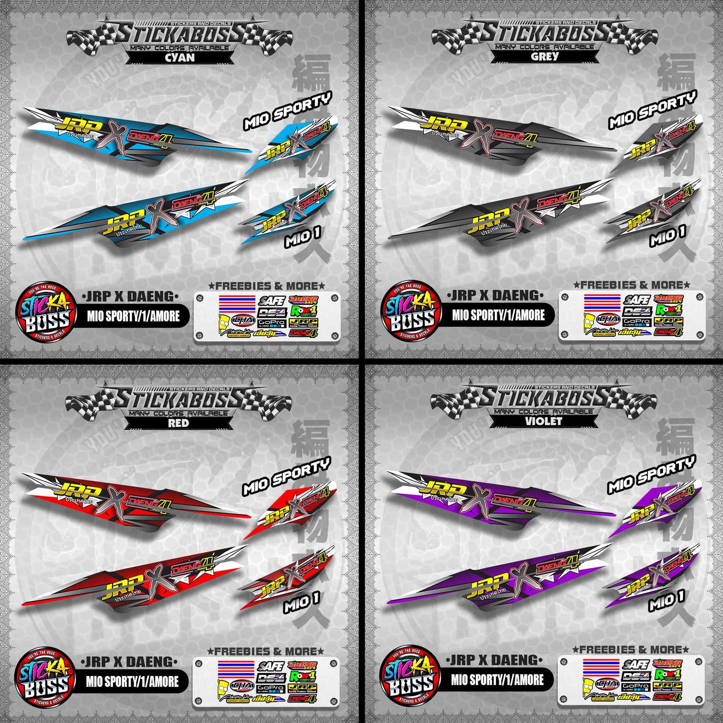 MIO SPORTY / 1 / AMORE STOCK SIZE DECAL ( JRP X DAENG ) 【WITH FREEBIES】