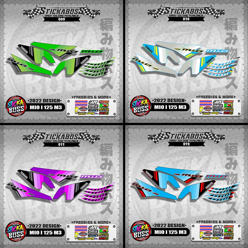 MIO I 125 M3 STOCK DECALS (2022 DESIGN)【WITH FREEBIES】