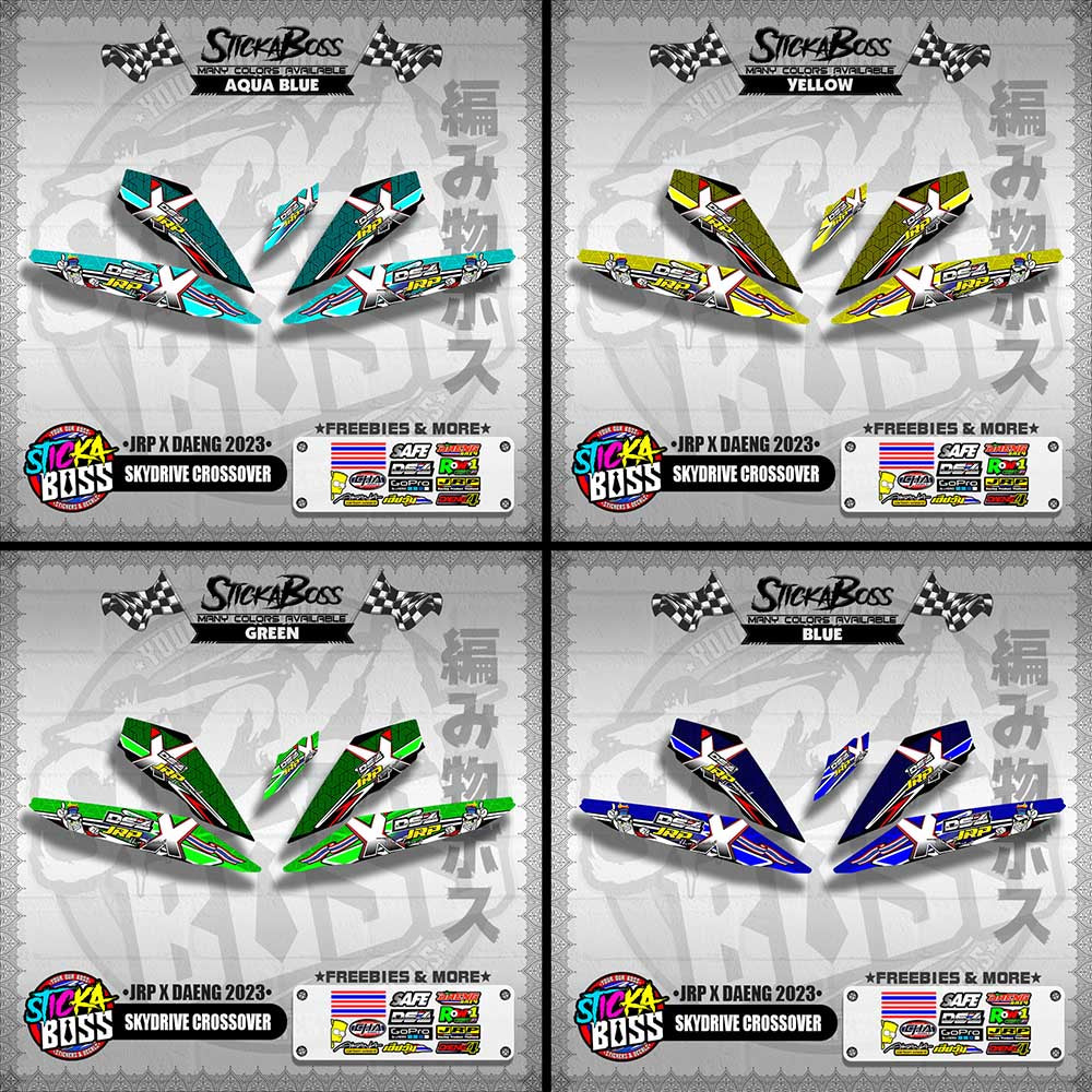 SKYDRIVE CROSSOVER DECALS ( JRP X DAENG 2023 )【WITH FREEBIES】