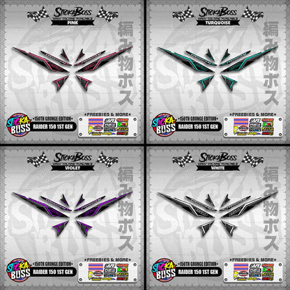 RAIDER 150 1ST GEN DECALS ( 150TH GRUNGE EDITION )【WITH FREEBIES】