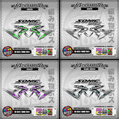 RS 150 R / SONIC 150 R ( NEW STOCK DECALS 2022 )【WITH FREEBIES】