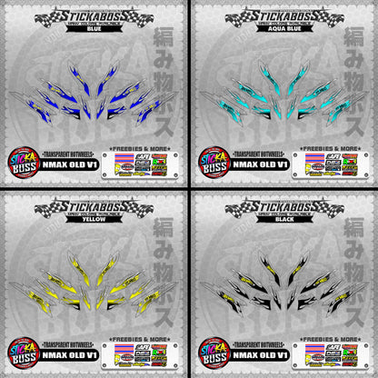 【PREMIUM UV PRINT】TRANSPARENT NMAX OLD V1 DECALS ( HOTWHEELS )【WITH FREEBIES】