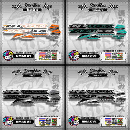 NMAX V1 DECALS ( MALAYSIAN  CUSTOM 01 )【WITH FREEBIES】