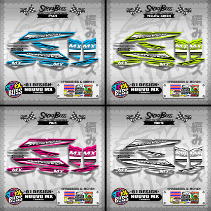 NOUVO MX STOCK DECALS ( 01 DESIGN )【WITH FREEBIES】