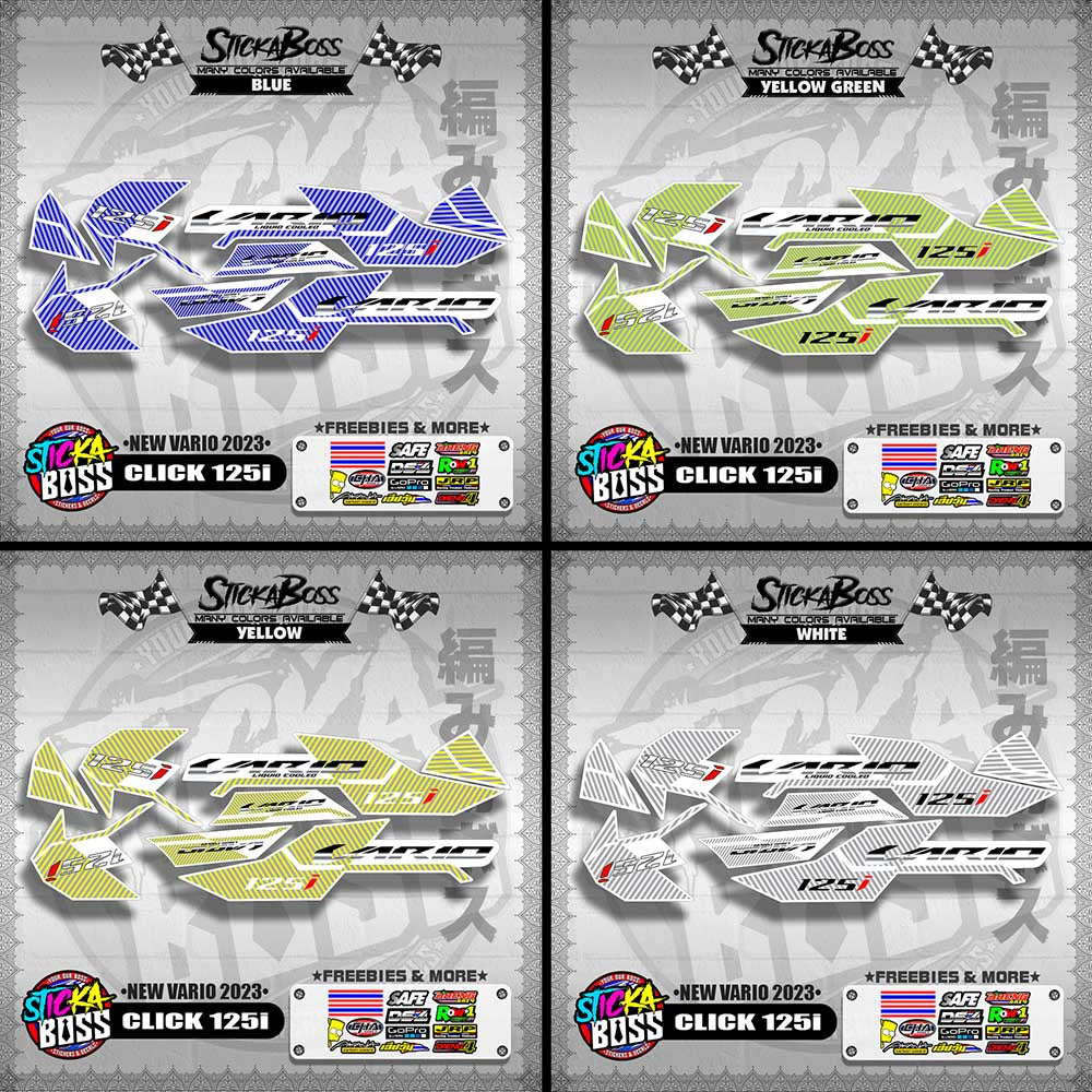 CLICK 125i STOCK DECALS ( NEW VARIO 2023 )【WITH FREEBIES】