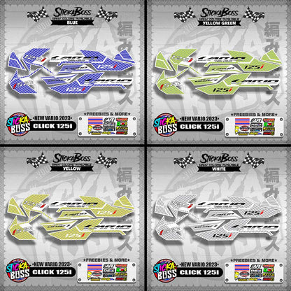 CLICK 125i STOCK DECALS ( NEW VARIO 2023 )【WITH FREEBIES】