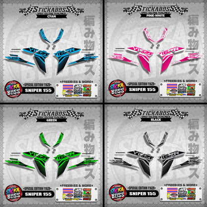 SNIPER 155 MALAYSIAN DECALS ( SPECIAL EDITION Y16ZR )【WITH FREEBIES】 MALAYSIA CONCEPT