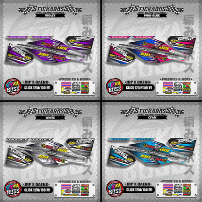 CLICK 125i / 150i V1 DECALS ( JRP X DAENG )【WITH FREEBIES】