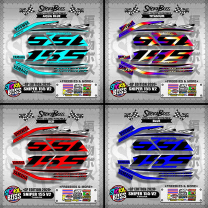 SNIPER 155 V2 DECALS ( GP EDITION 2020 )【WITH FREEBIES】