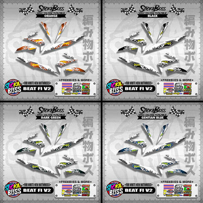 BEAT FI V2 DECALS ( FOR WHITE NEW HOTWHEELS )【WITH FREEBIES】