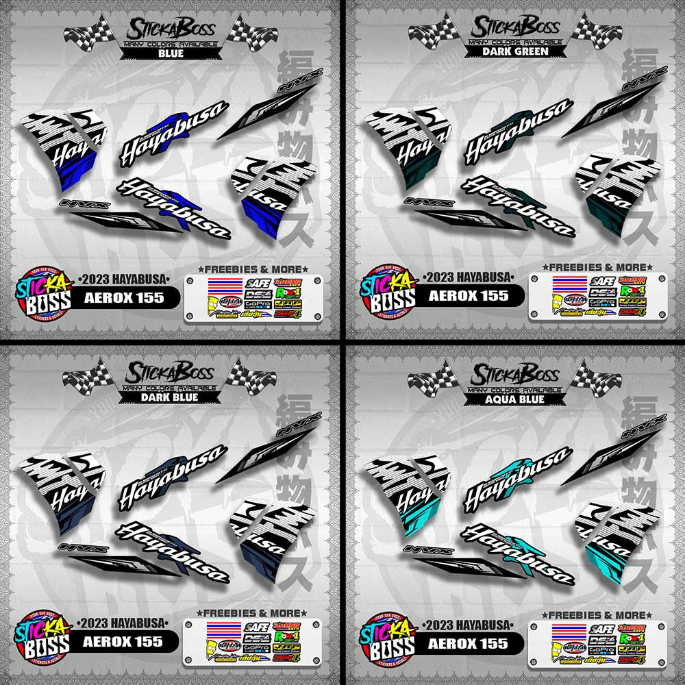 AEROX 155 DECALS ( 2023 HAYABUSA )【WITH FREEBIES】