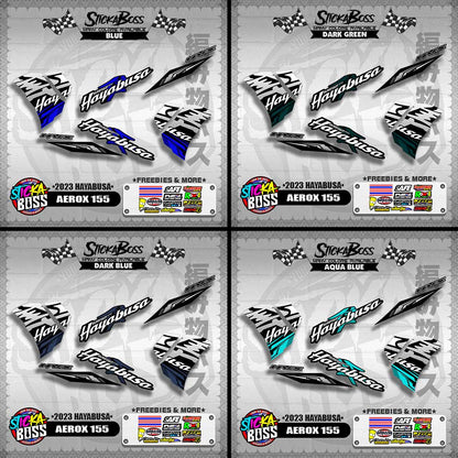 AEROX 155 DECALS ( 2023 HAYABUSA )【WITH FREEBIES】