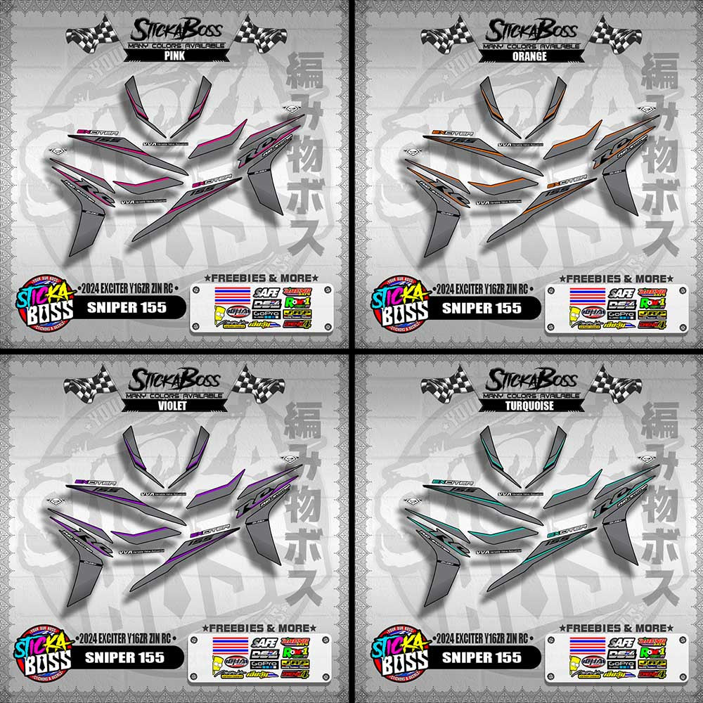 SNIPER 155 DECALS ( 2024 EXCITER Y16ZR ZIN RC )【WITH FREEBIES】