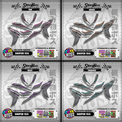 SNIPER 155 DECALS ( 2024 EXCITER Y16ZR ZIN RC )【WITH FREEBIES】