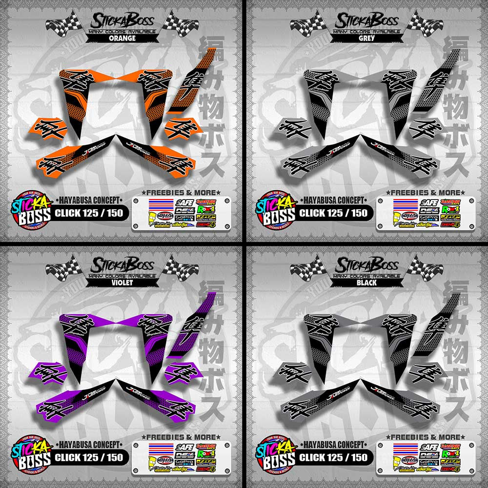 CLICK 125 / 150 DECALS ( HAYABUSA CONCEPT ) 【WITH FREEBIES】