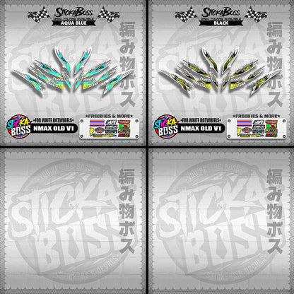 NMAX OLD V1 DECALS ( FOR WHITE HOTWHEELS )【WITH FREEBIES】