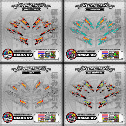 【PREMIUM UV PRINT】TRANSPARENT NMAX V2 DECALS ( NEW HOTWHEELS )【WITH FREEBIES】