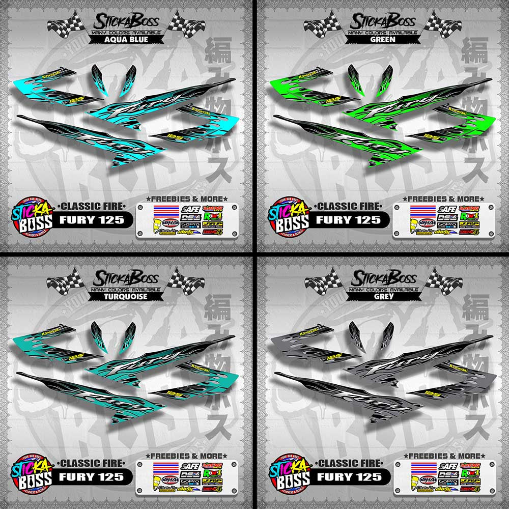 FURY 125 DECALS ( CLASSIC FIRE )【WITH FREEBIES】