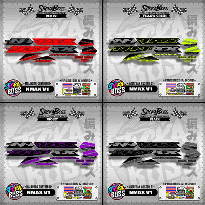 NMAX V1 DECALS ( MALAYSIAN  CUSTOM 01 )【WITH FREEBIES】