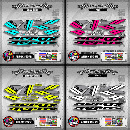 AEROX 155 V1 ( STOCK DECALS 001 )【WITH FREEBIES】