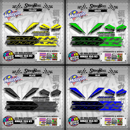 NMAX 155 V2 DECALS ( 01 MALAYSIAN ) 【WITH FREEBIES】