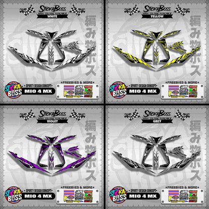 MIO 4 MX DECALS ( SPORTY DESIGN CONCEPT )【WITH FREEBIES】