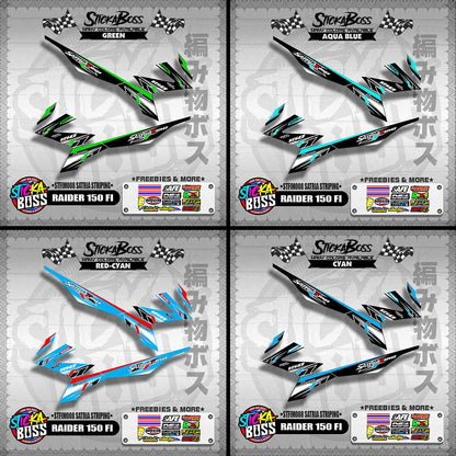 RAIDER 150 FI DECALS ( STFIM008 SATRIA STRIPING )【WITH FREEBIES】