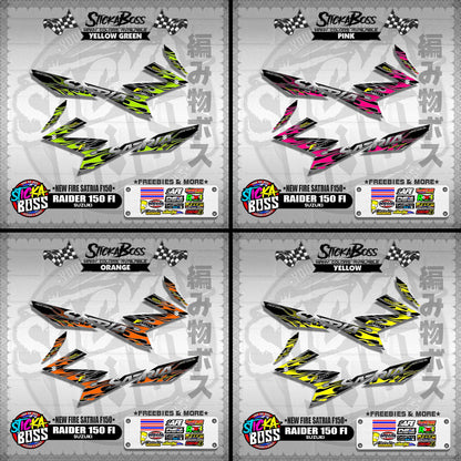 RAIDER 150 FI DECALS ( NEW FIRE SATRIA F150 )【WITH FREEBIES】