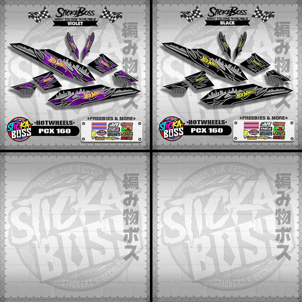 PCX 160 DECALS ( NEW HOTWHEELS )【WITH FREEBIES】