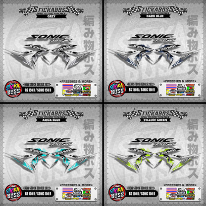 RS 150 R / SONIC 150 R ( NEW STOCK DECALS 2022 )【WITH FREEBIES】