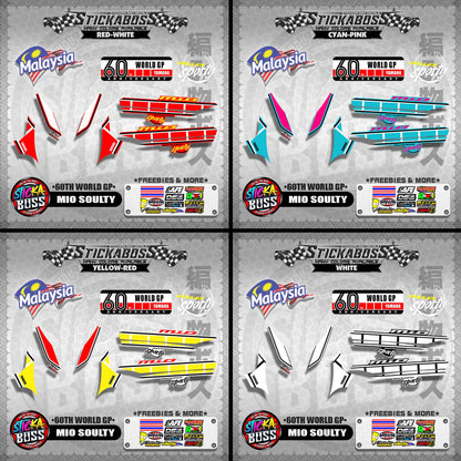 MIO SOULTY MALAYSIAN DECALS ( 60TH WORLD GP )【WITH FREEBIES】