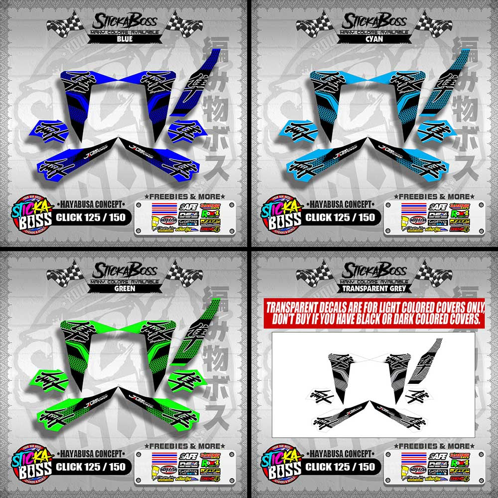 CLICK 125 / 150 DECALS ( HAYABUSA CONCEPT ) 【WITH FREEBIES】