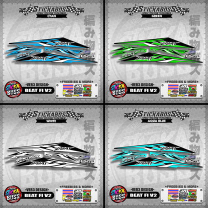 BEAT FI V2 STOCK DECALS ( VER3 DESIGN )【WITH FREEBIES】