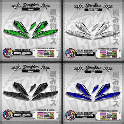 SKYDRIVE CROSSOVER STOCK DECALS ( 2023 DESIGN ) 【WITH FREEBIES】