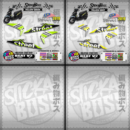 BEAT Fi V2 DECALS ( MALAYSIAN STREET 2019 )【WITH FREEBIES】